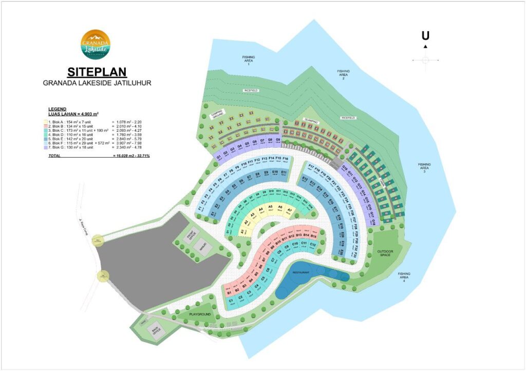 siteplan granada lakeside jatiluhur
